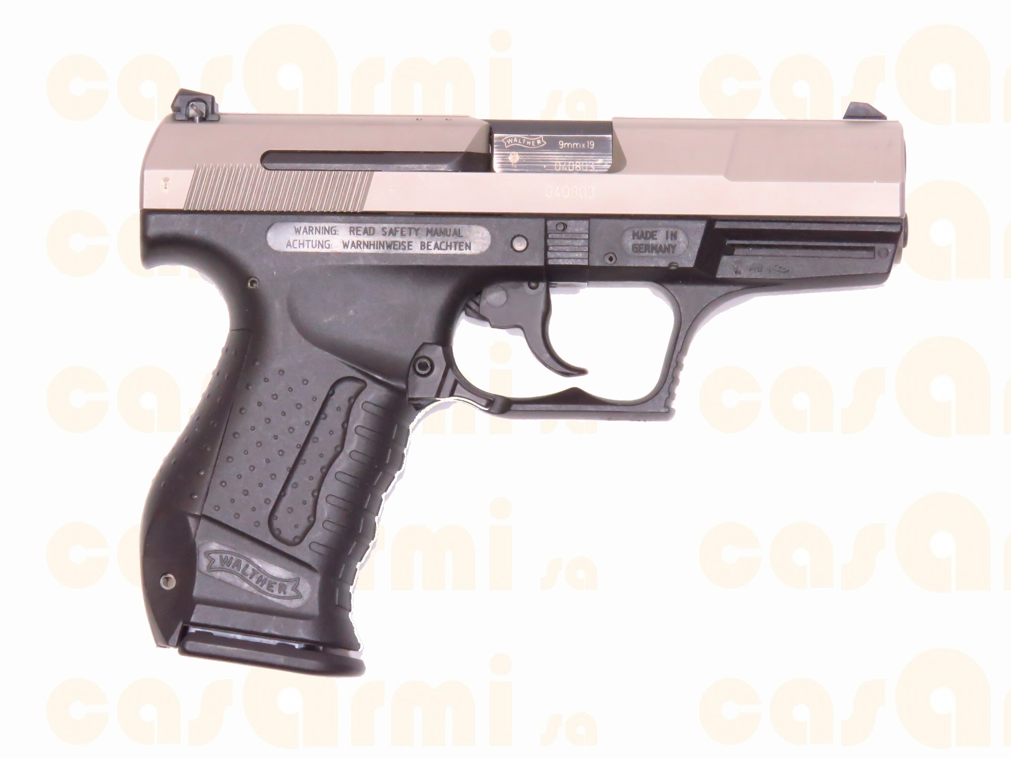 Walther mod. P99 bicolore, con secondo caricatore 9 Para